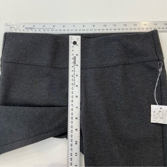 Ecru stylish pull on flattering trouser pants quality jersey fake pockets small - Picture 12 of 13